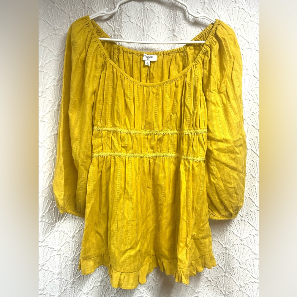Umgee Medium Mustard Yellow Top